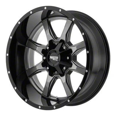 Moto Metal MO970 Gloss Gray Center with Gloss Black Lip 6-Lug Wheel; 20x9; 18mm Offset (07-14 Tahoe)