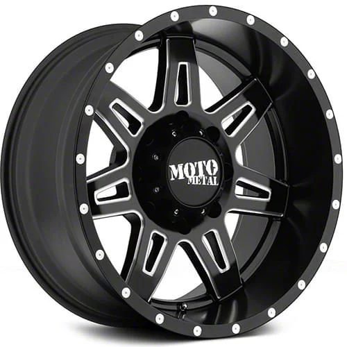 Moto Metal MO975 Satin Black Milled 6-Lug Wheel; 20x9; 18mm Offset (07-14 Tahoe)