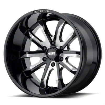 Moto Metal MO983 Dagger Gloss Black Milled 6-Lug Wheel; 20x9; 30mm Offset (07-14 Tahoe)