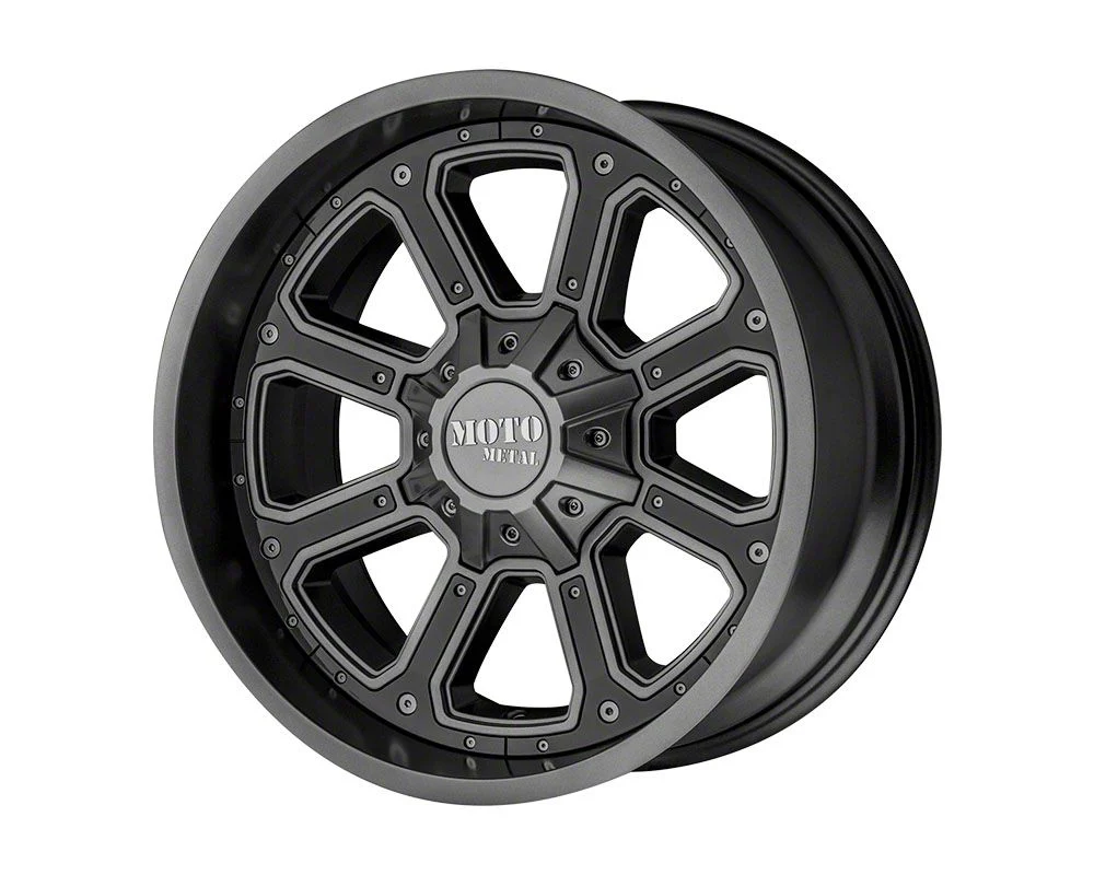 Moto Metal MO984 Shift Matte Gray with Gloss Black Inserts 6-Lug Wheel; 20x9; 30mm Offset (07-14 Tahoe)