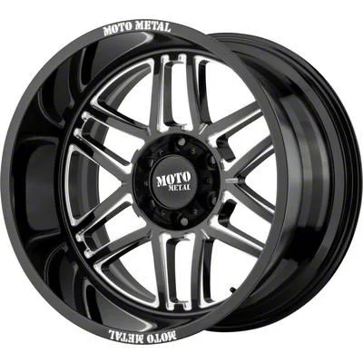 Moto Metal MO992 Folsom Gloss Black Milled 6-Lug Wheel; 20x9; 18mm Offset (07-14 Tahoe)