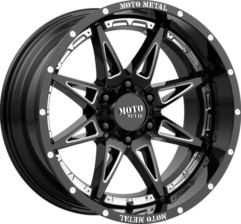 Moto Metal MO993 Hydra Gloss Black Milled 6-Lug Wheel; 20x9; 0mm Offset (07-14 Tahoe)