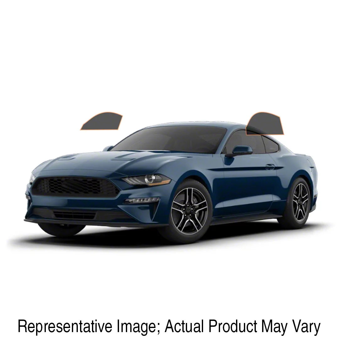 MotoShield Pro Front Driver/Passenger Window Tint; 15% (15-23 Mustang Fastback)