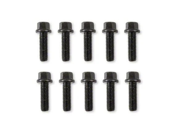 Mr. Gasket Header Bolts; M8-1.25x25MM; Black Oxide (07-13 6.0L Sierra 3500 HD)