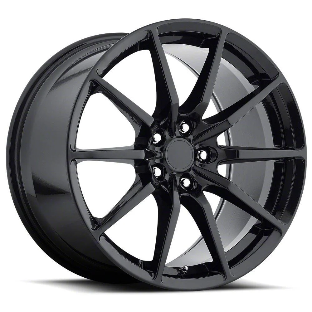 MRR M350 Gloss Black Wheel; 19x10; 40mm Offset (15-23 Mustang GT, EcoBoost, V6)