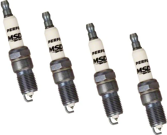 MSD Iridium Tip Spark Plugs; Set of Four (06-13 Corvette C6 Z06, ZR1)