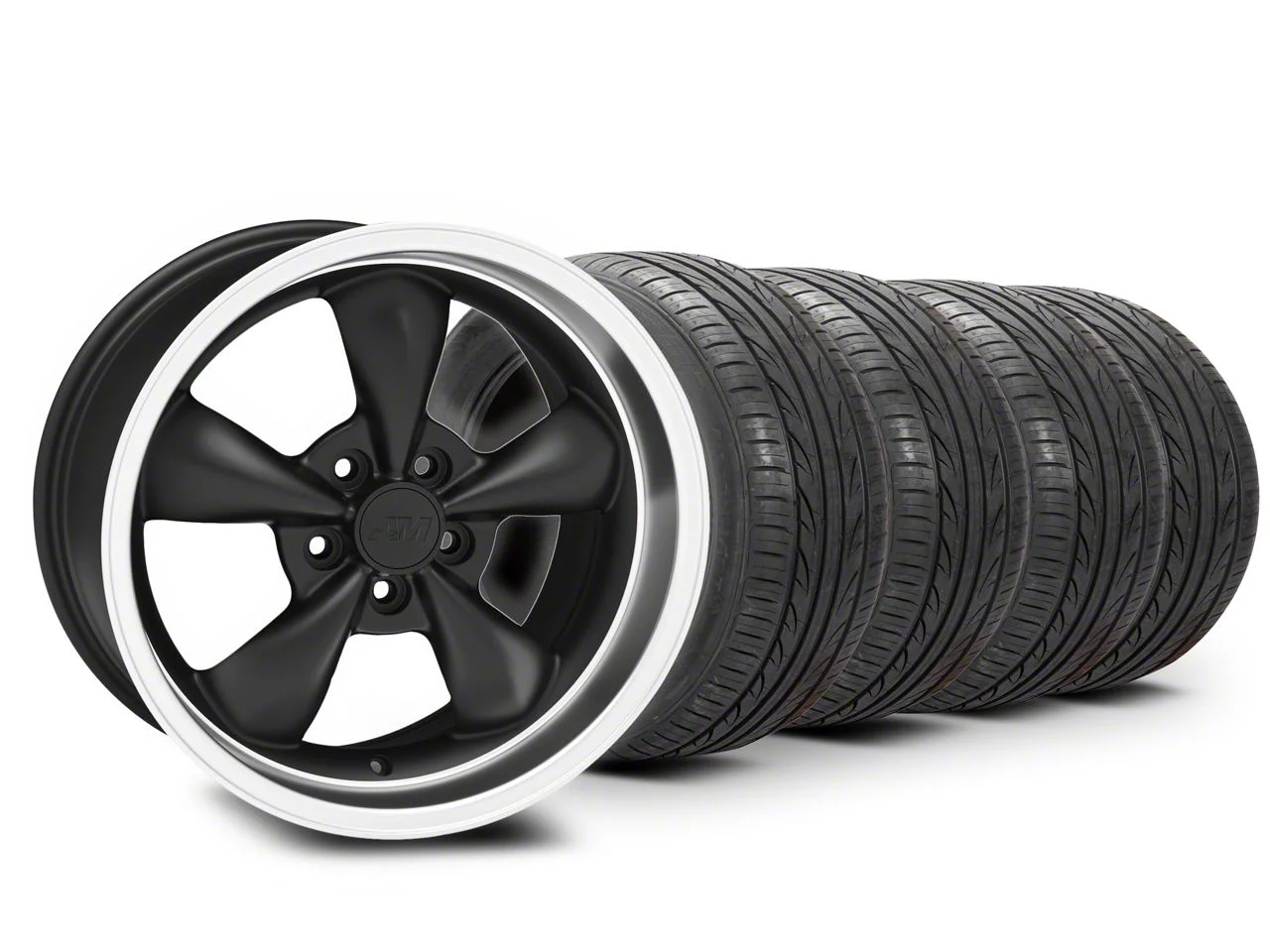 18x9 Bullitt Wheel & Lionhart All-Season LH-503 Tire Package (05-09 Mustang GT, V6)