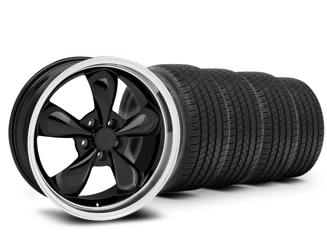 19x8.5 Bullitt Wheel & Lionhart All-Season LH-Five Tire Package (10-14 Mustang GT w/o Performance Pack, V6)