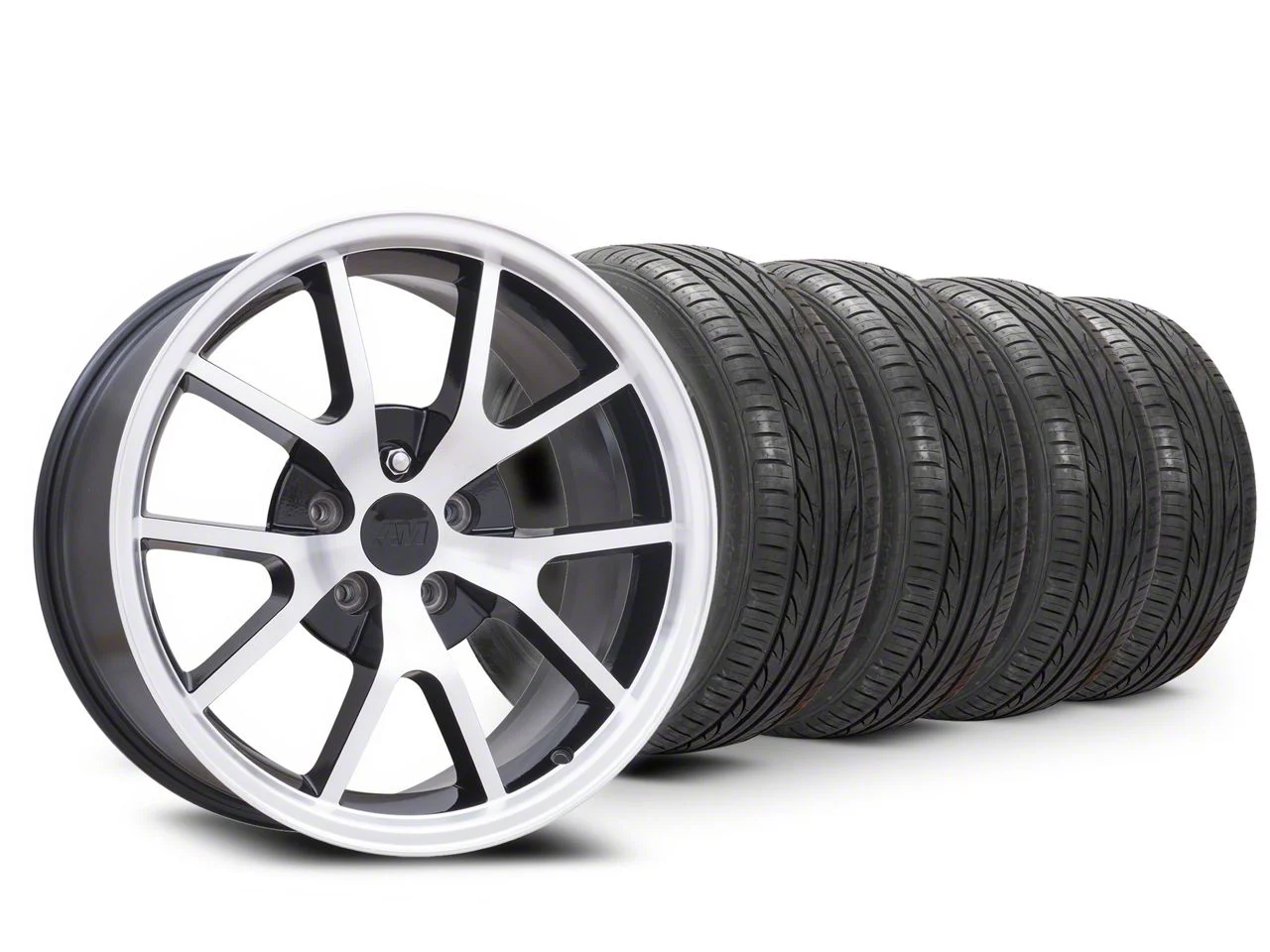 18x9 FR500 Style Wheel & Lionhart All-Season LH-503 Tire Package (05-09 Mustang)