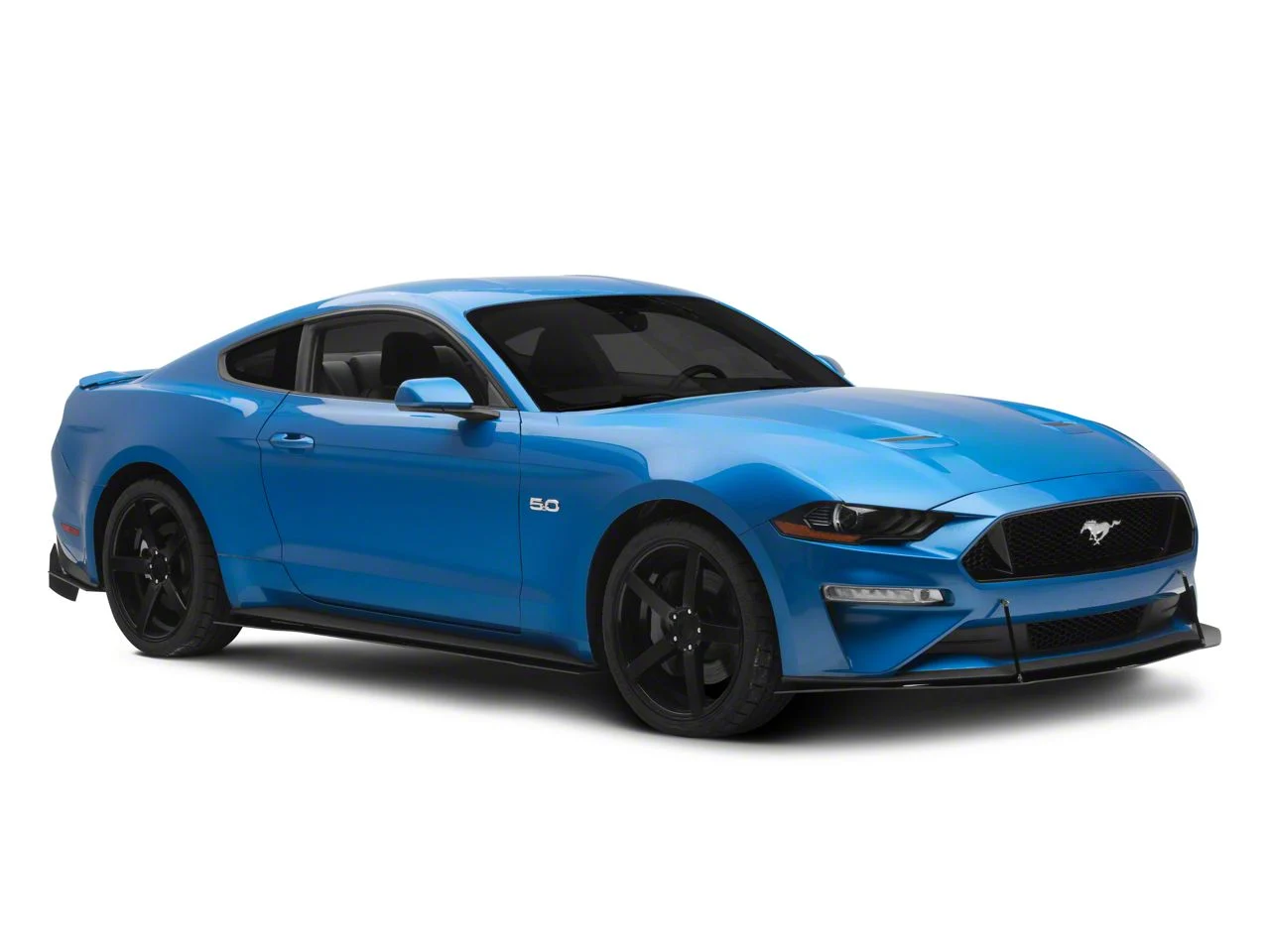 Full Aero Package; Gloss Black Vinyl (18-23 Mustang GT)