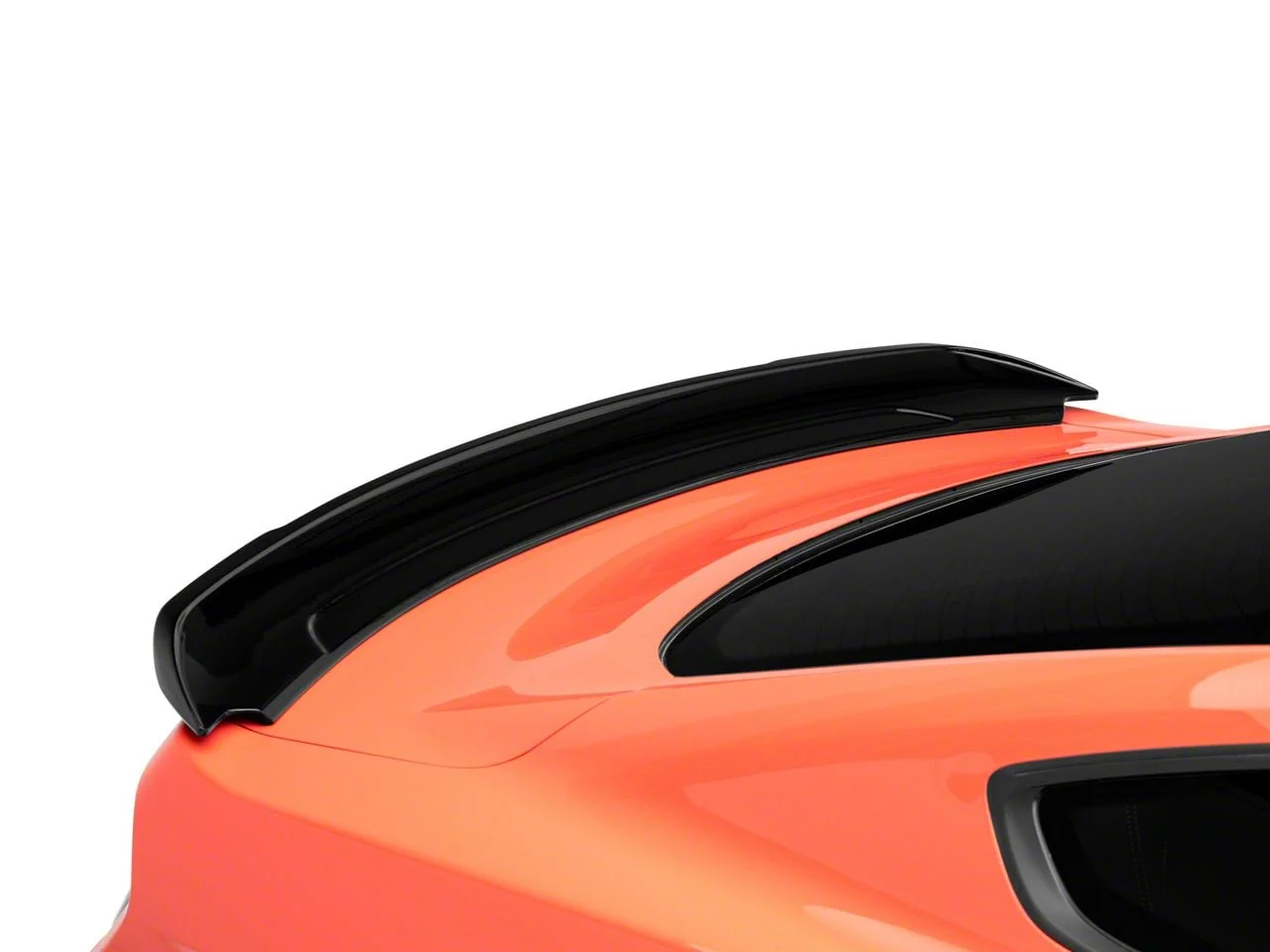 GT350 Style Rear Spoiler; Gloss Black (15-23 Mustang Fastback)