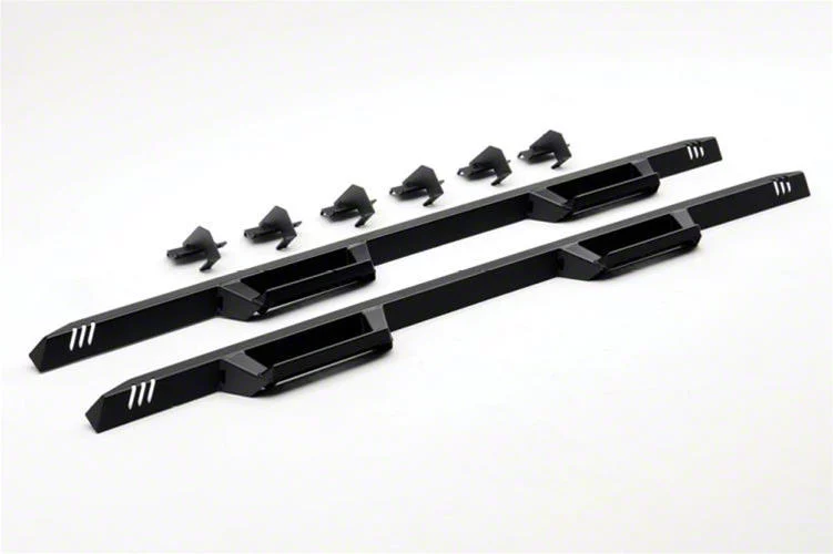 N-Fab EpYx Cab Length Nerf Side Step Bars; Textured Black (20-26 Sierra 3500 HD Double Cab)