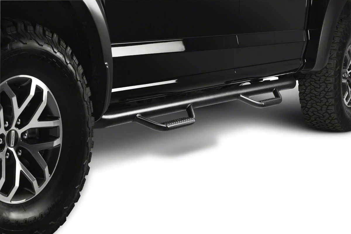 N-Fab Wheel 2 Wheel Nerf Side Step Bars; Gloss Black (15-19 Tahoe)