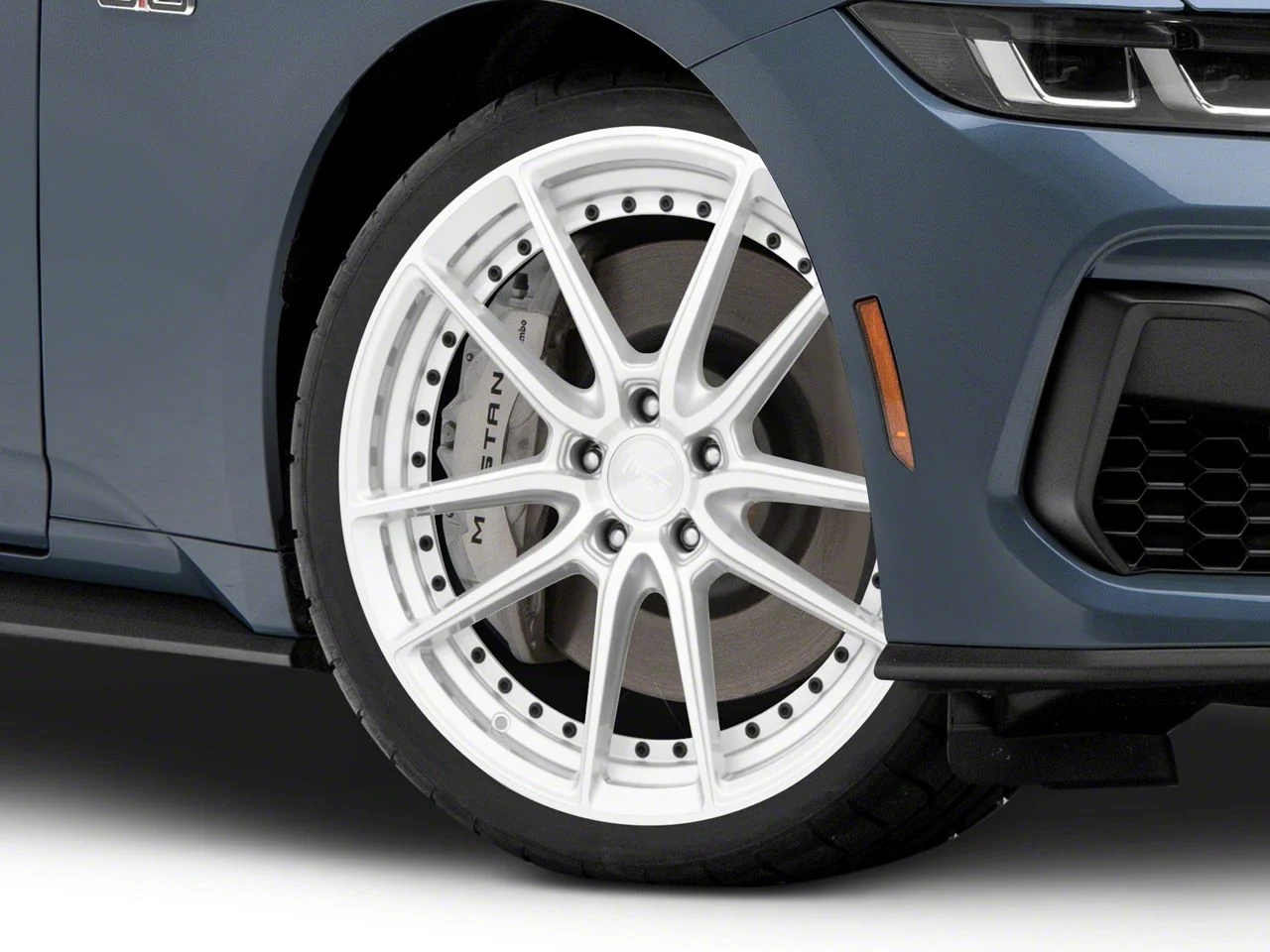 Niche DFS Gloss Silver Machined Wheel; 20x9; 35mm Offset (24-26 Mustang)