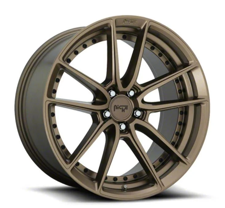 Niche DFS Matte Bronze Wheel; 20x9; 35mm Offset (24-26 Mustang)