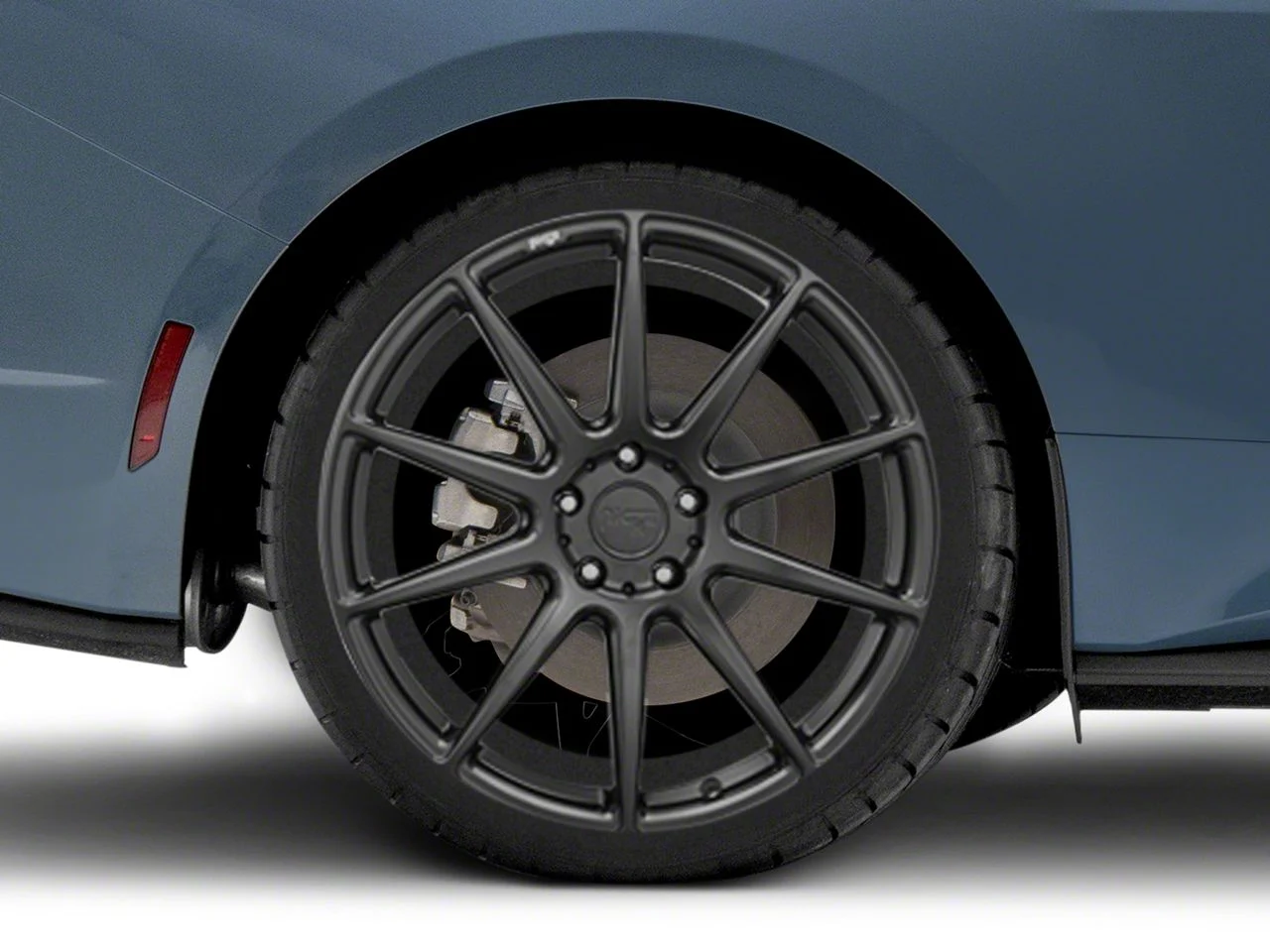 Niche Essen Matte Black Wheel; Rear Only; 20x10; 40mm Offset (24-26 Mustang)