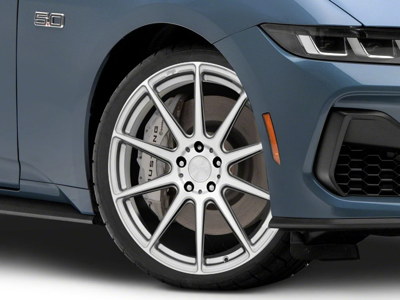 Niche Essen Silver Wheel; 20x9; 35mm Offset (24-26 Mustang)