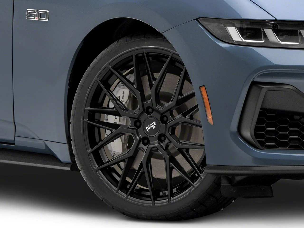 Niche Gamma Gloss Black Wheel; 20x9; 35mm Offset (24-26 Mustang)