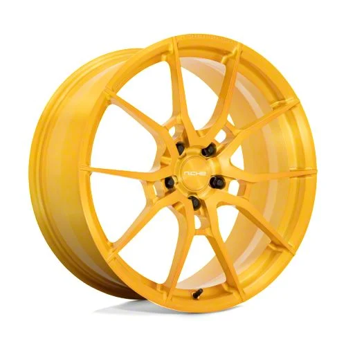 Niche Kanan Brushed Candy Gold Wheel; Rear Only; 20x10; 38mm Offset (24-26 Mustang)