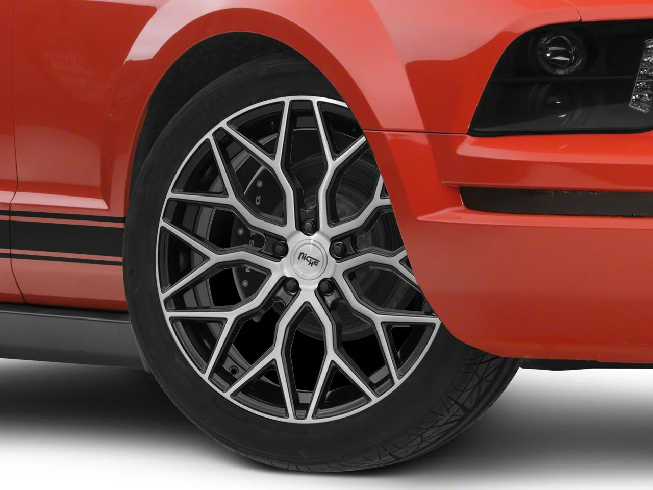Niche Mazzanti Gloss Black Wheel; 19x9.5; 35mm Offset (24-26 Mustang)