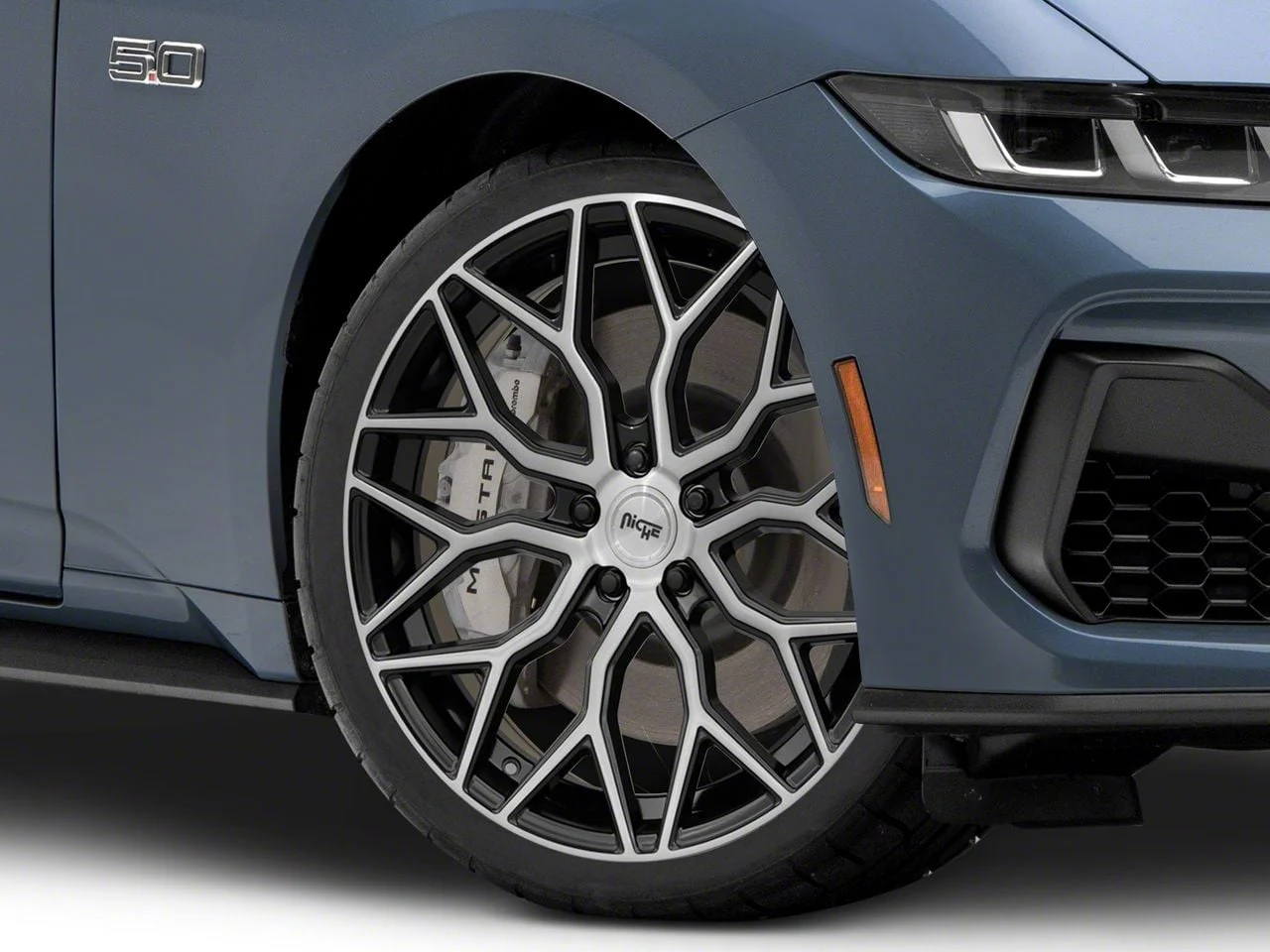 Niche Mazzanti Gloss Black Wheel; 20x9; 35mm Offset (24-26 Mustang)
