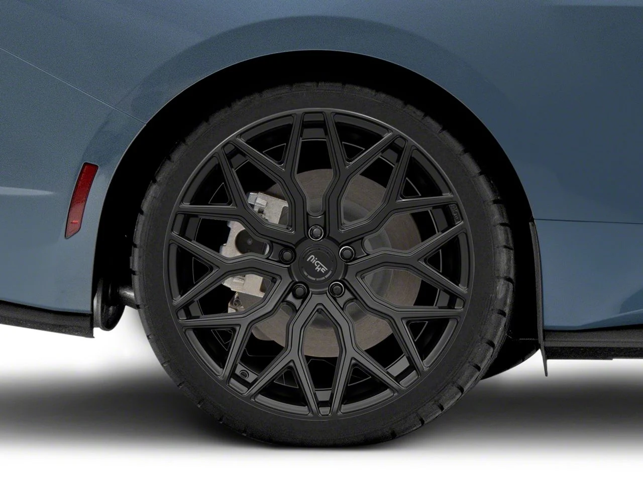 Niche Mazzanti Matte Black Wheel; Rear Only; 20x10.5; 40mm Offset (24-26 Mustang)
