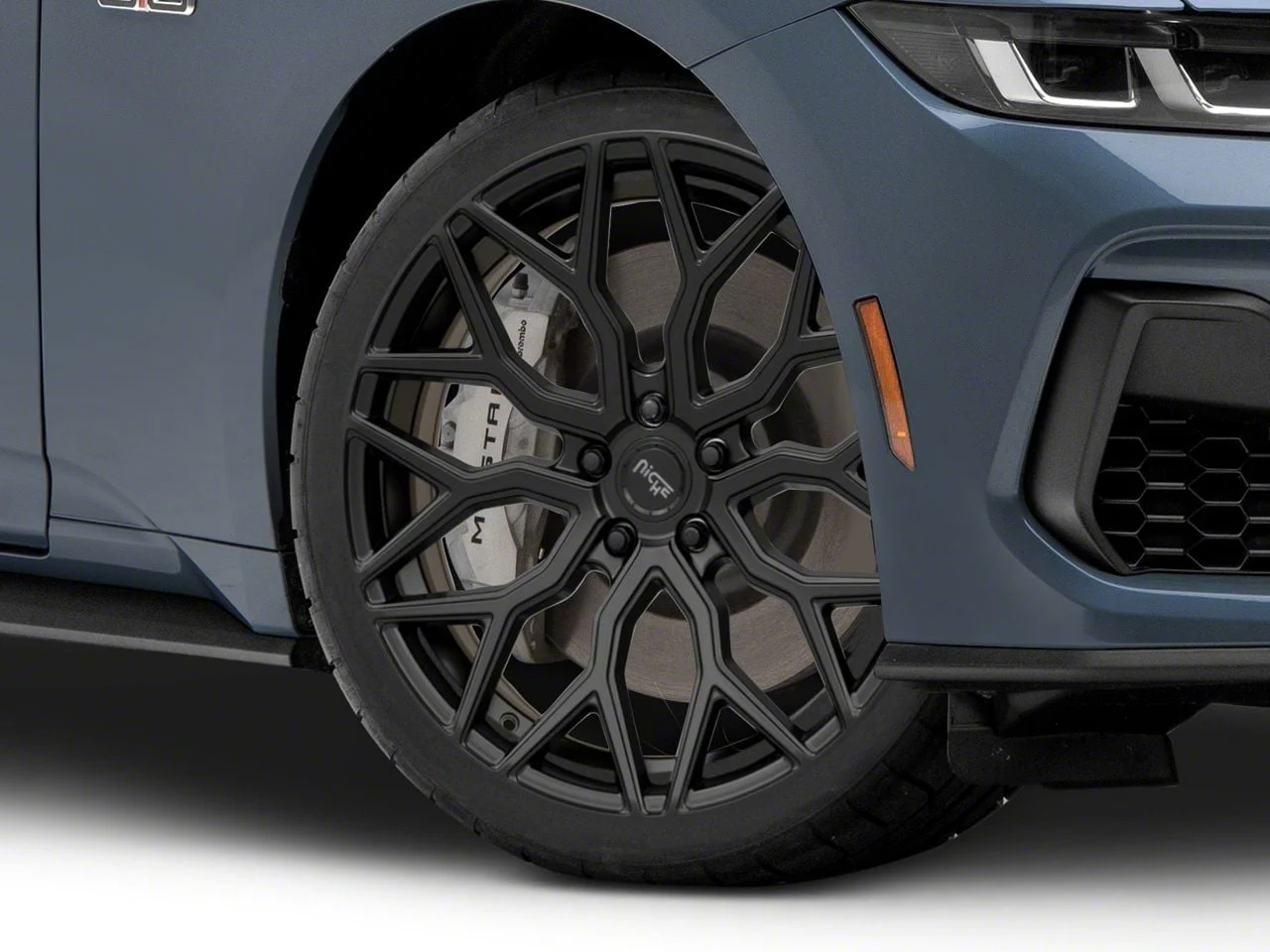 Niche Mazzanti Matte Black Wheel; 20x9; 35mm Offset (24-26 Mustang)