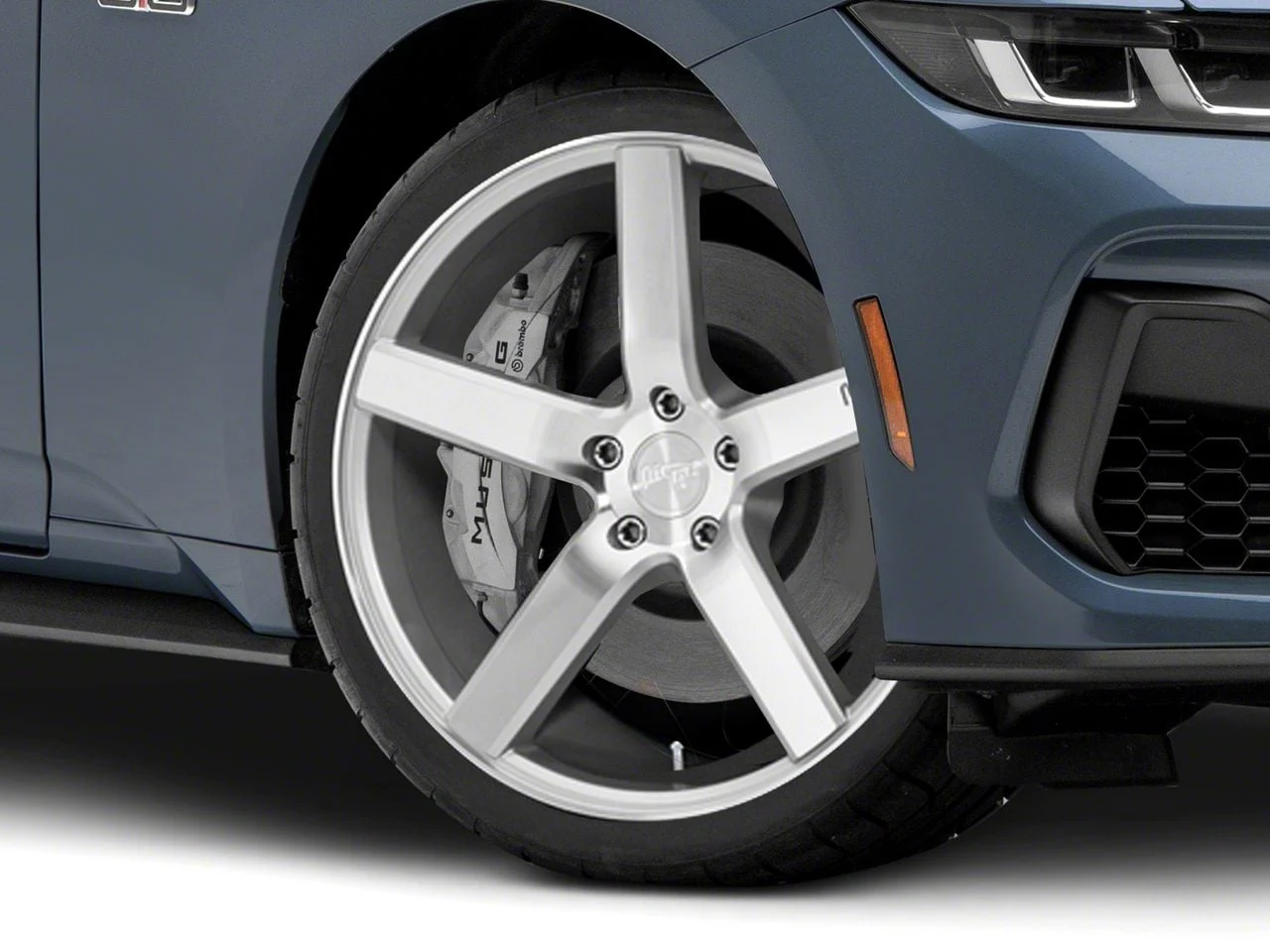 Niche Milan Silver Wheel; 20x8.5; 35mm Offset (24-26 Mustang)