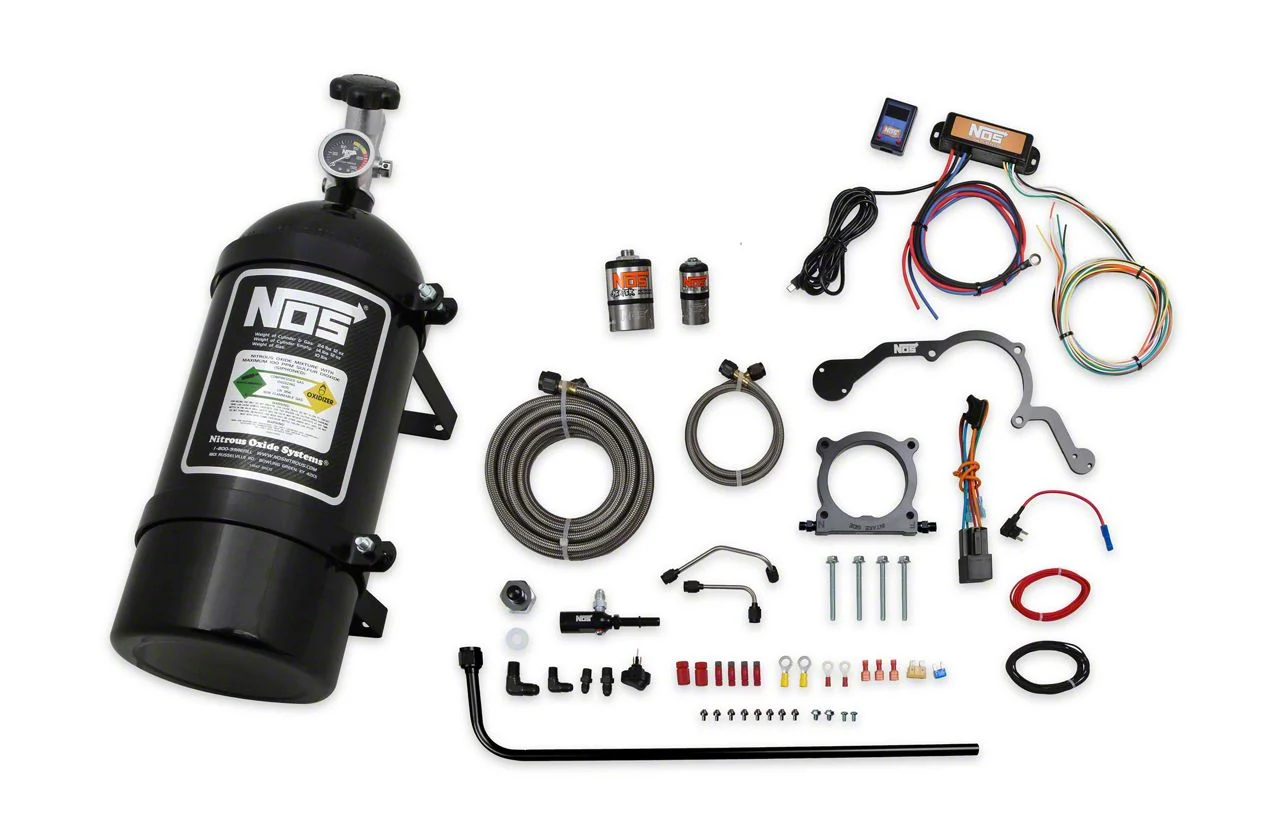 NOS Plate Wet Nitrous System; Black Bottle (18-23 Mustang GT)