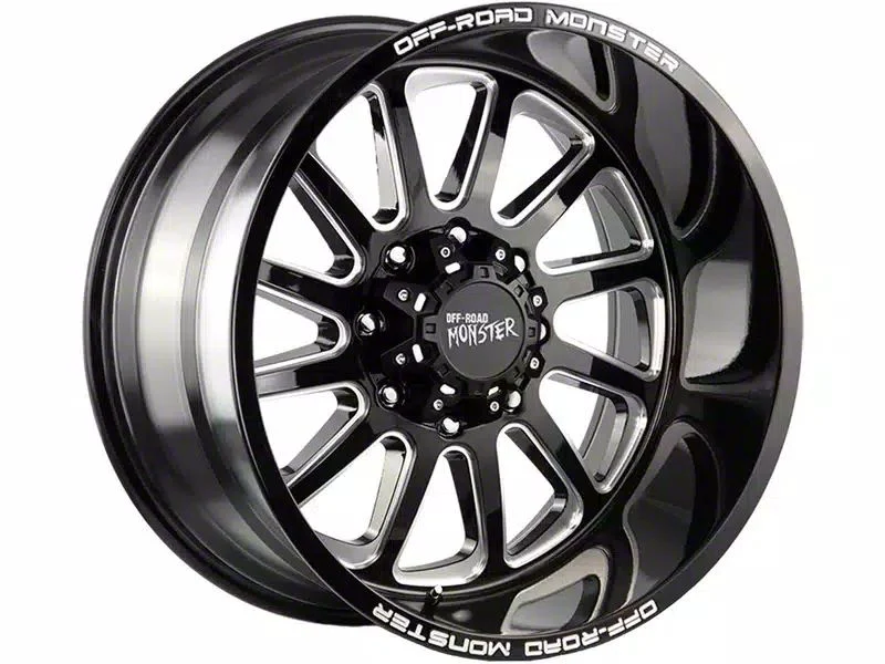 Off-Road Monster M17 Gloss Black Milled 6-Lug Wheel; 20x10; -19mm Offset (04-08 F-150)