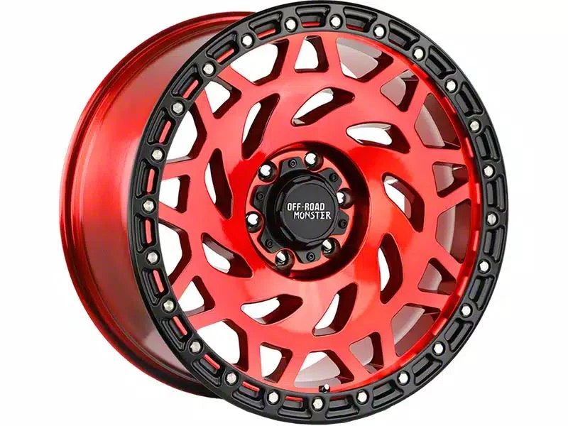 Off-Road Monster M50 Candy Red 6-Lug Wheel; 17x9; 0mm Offset (07-14 Tahoe)