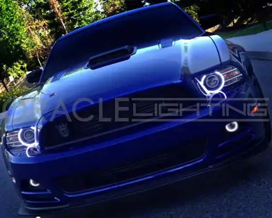 Oracle Waterproof Surface Mount LED Halo Fog Light Kit (13-14 Mustang V6)