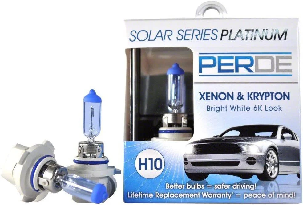Perde Solar Series Platinum Xenon-Enhanced Halogen Fog Light Bulbs; H10 (08-13 Yukon)