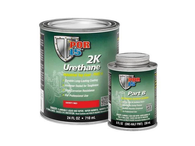 POR-15 2K Urethane, Safety Red, quart