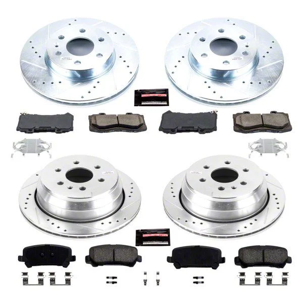 PowerStop Z23 Evolution Sport 6-Lug Brake Rotor and Pad Kit; Front and Rear (15-20 Colorado)