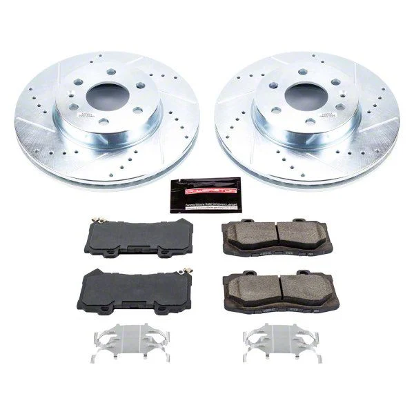 PowerStop Z36 Extreme Truck and Tow 6-Lug Brake Rotor and Pad Kit; Front (15-20 Colorado)
