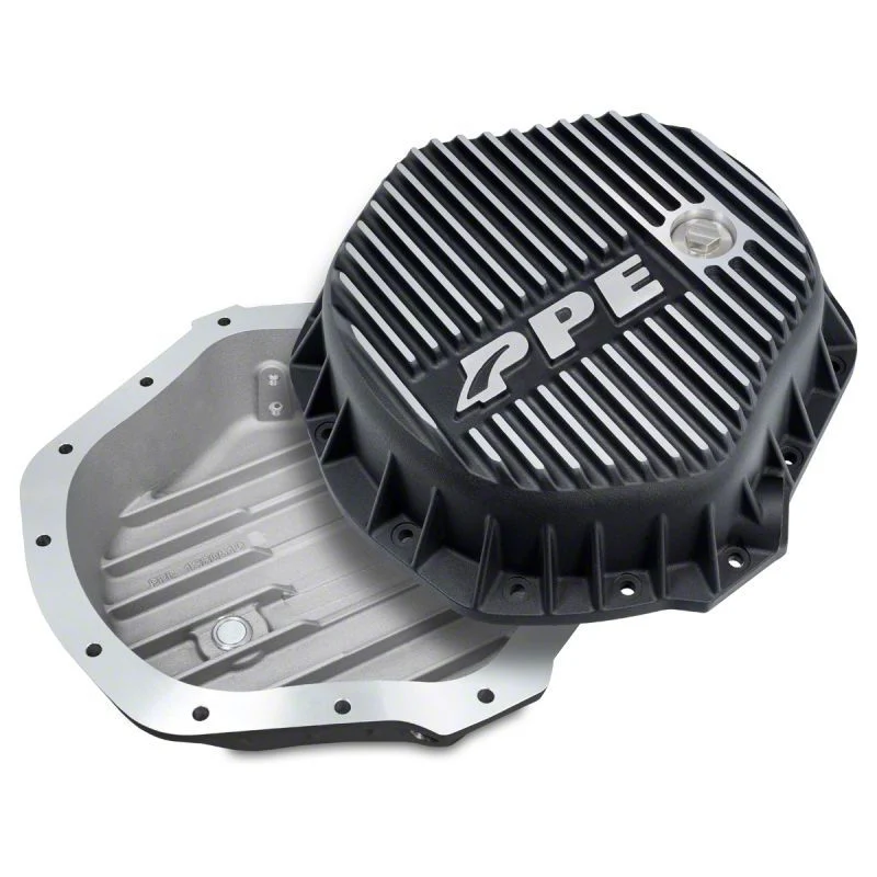 PPE Heavy-Duty Aluminum Rear Differential Cover; Brushed (07-19 Sierra 3500 HD)