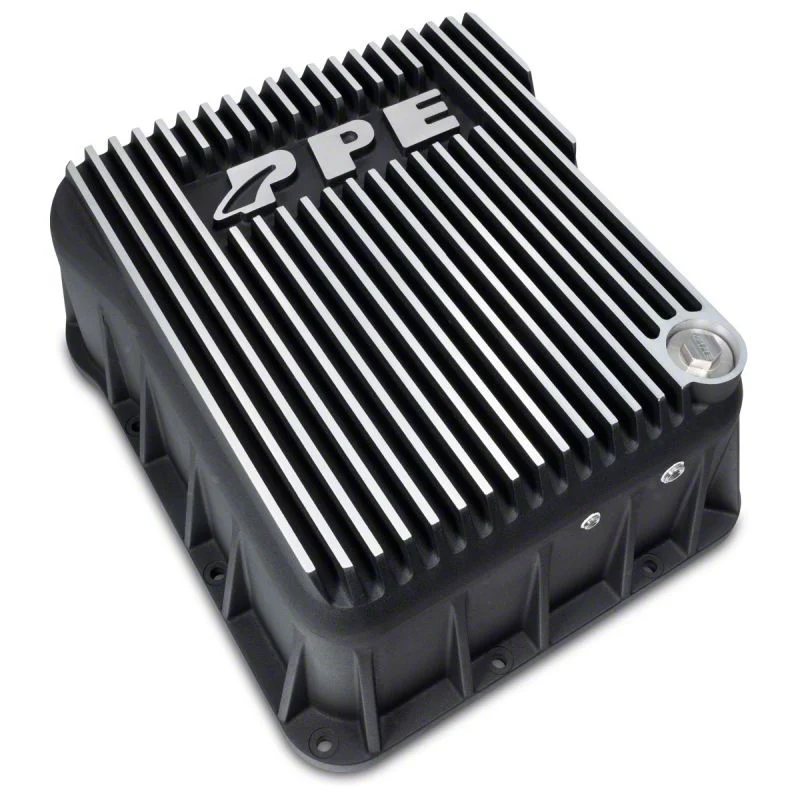 PPE Heavy-Duty DEEP Aluminum Transmission Pan; Brushed (07-19 Sierra 3500 HD w/ Allison Transmissions)