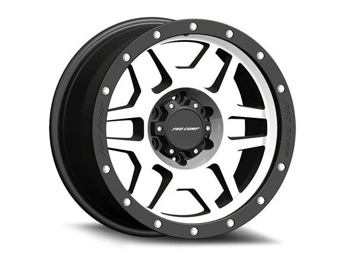 Pro Comp Wheels Phaser Machined 6-Lug Wheel; 17x9; -6mm Offset (07-14 Tahoe)
