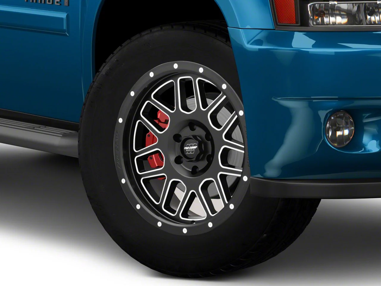 Pro Comp Wheels Vertigo Satin Black Milled 6-Lug Wheel; 20x9; -12mm Offset (07-14 Tahoe)