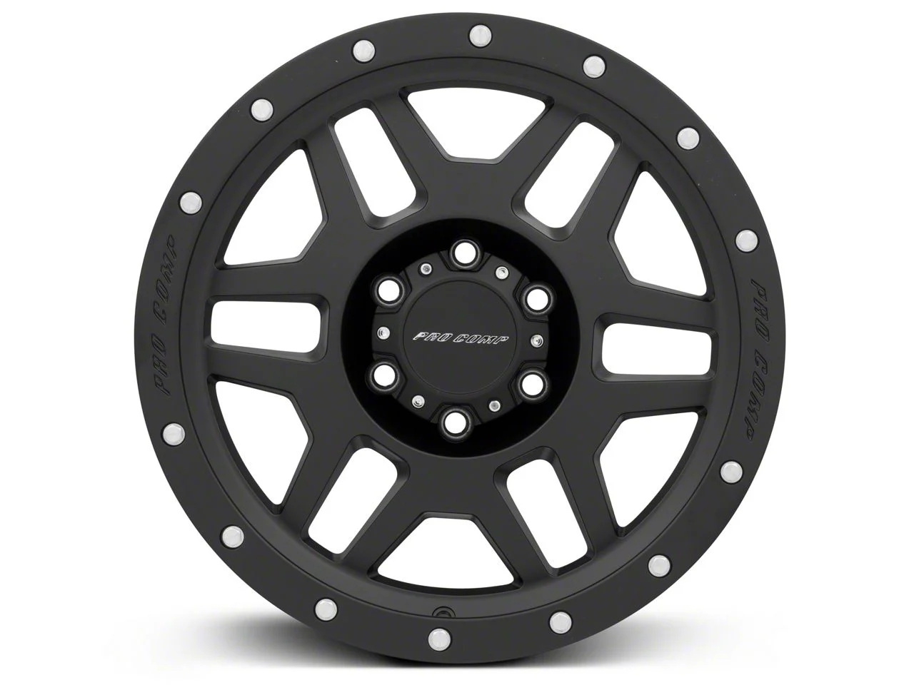 Pro Comp Wheels Phaser Satin Black 6-Lug Wheel; 17x9; -6mm Offset (15-20 Tahoe)