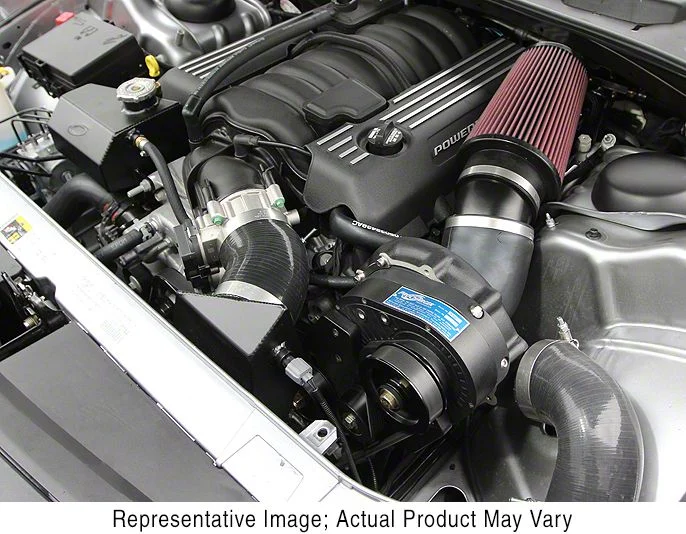 Procharger High Output Intercooled Supercharger Complete Kit with P-1SC-1; Satin Finish (12-14 6.4L HEMI Charger)