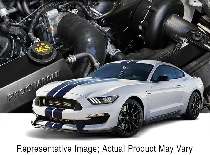 Procharger Stage II Intercooled Supercharger Tuner Kit with P-1SC-1; Black Finish (15-20 Mustang GT350)