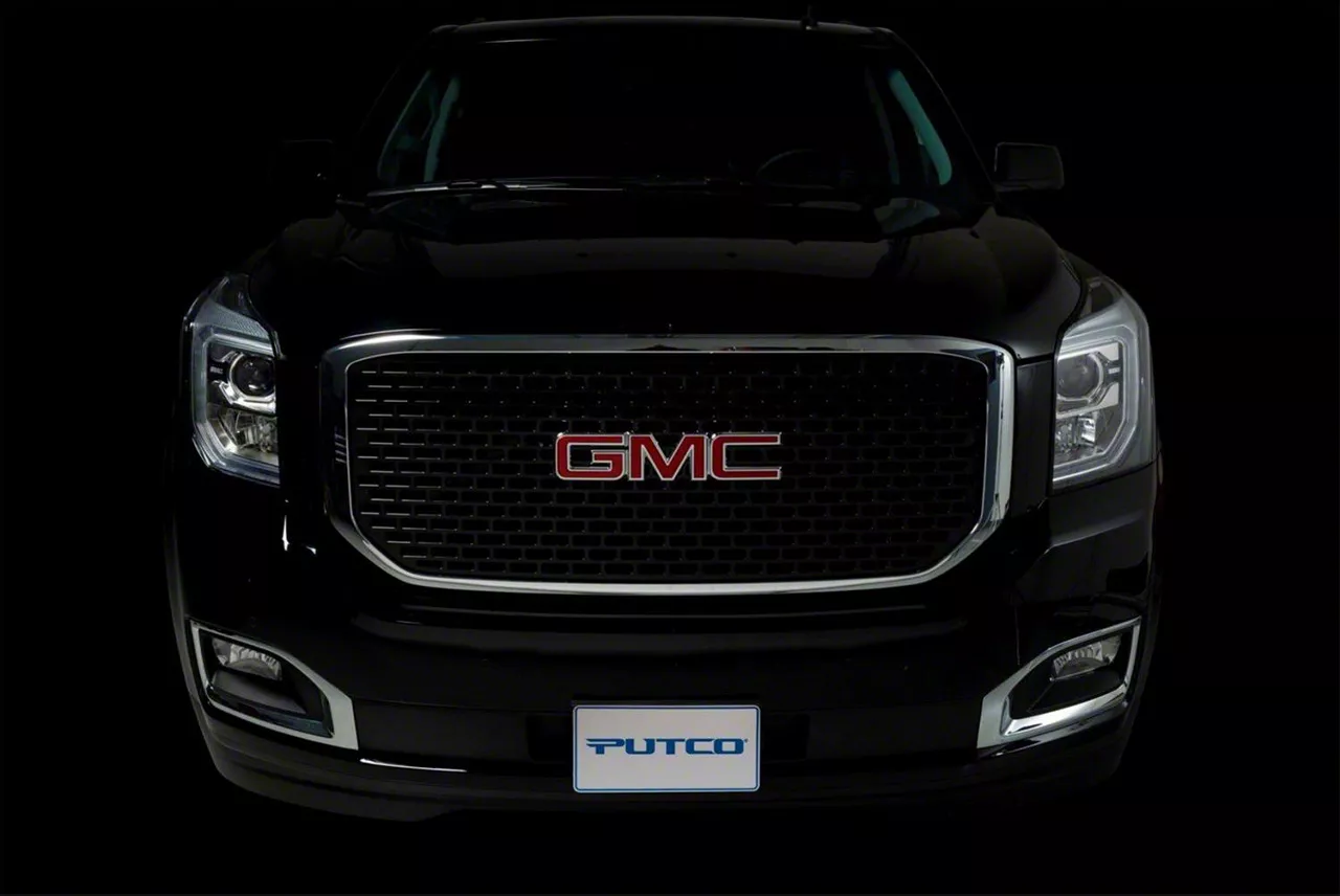 Putco Denali Style Boss Upper Replacement Grille; Black (15-20 Yukon, Excluding Denali)