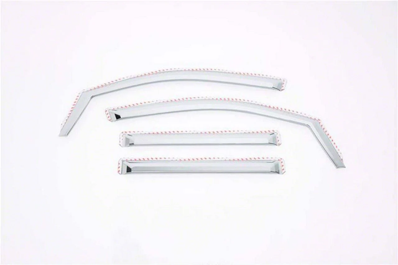 Putco Element Chrome Window Visors; Front and Rear (15-20 Yukon)