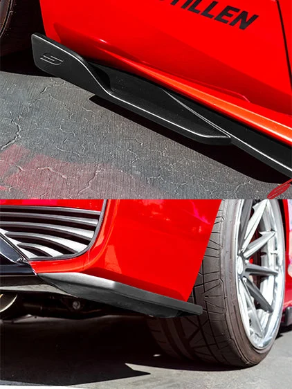 2017-2022 Infiniti Q60 - STILLEN Side Skirts & Rear Corners [Unpainted] - KB11236