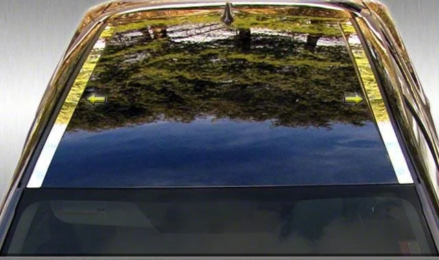 Roof Insert Trim; Stainless Steel (05-07 Mustang)