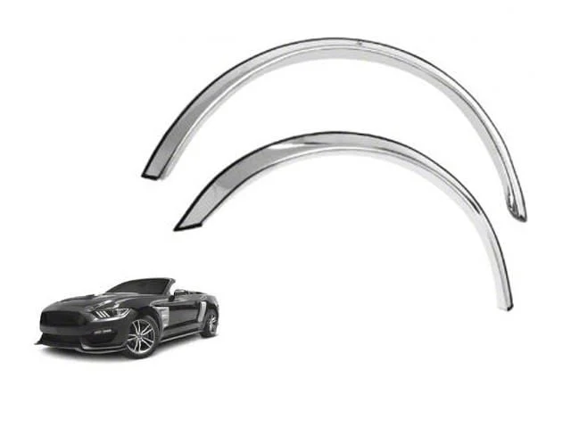 Wheel Well Fender Trim Molding; Stainless Steel (15-16 Mustang)