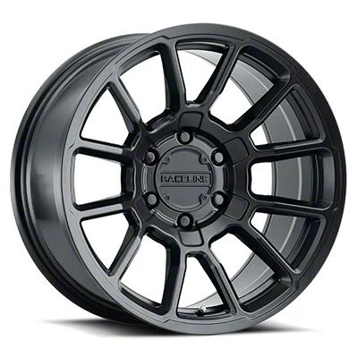 Raceline Gauge Satin Black 6-Lug Wheel; 20x9; 0mm Offset (07-14 Tahoe)