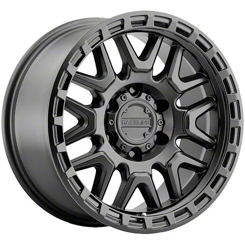 Raceline Krank Satin Black 6-Lug Wheel; 18x9; 18mm Offset (07-14 Tahoe)